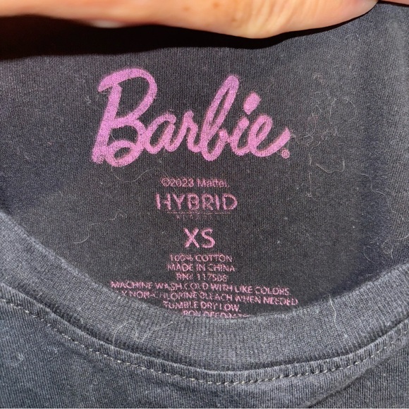 Barbie Drip Logo Black and Pink Tee - Picture 3 of 5